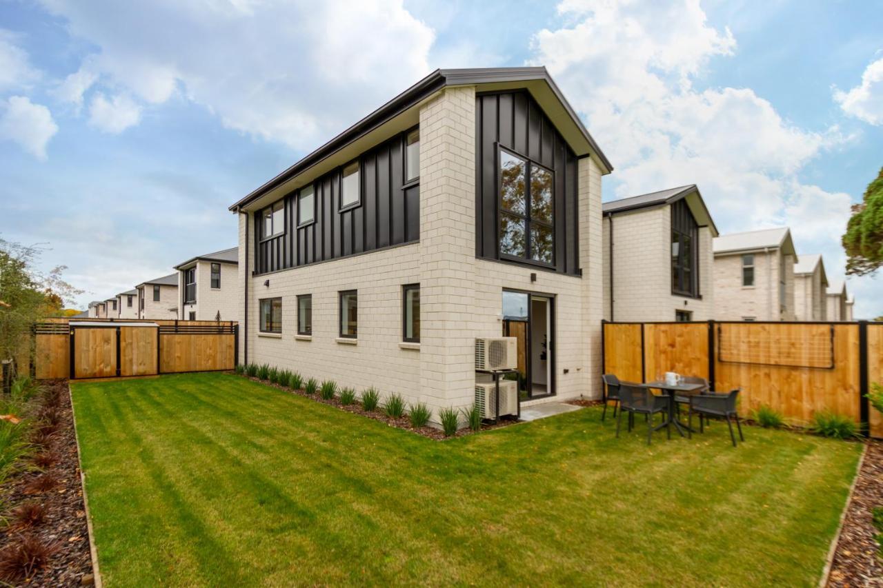 Peaceful Park View Townhouse 2 Bed W/Carpark Apartment Christchurch Exterior foto