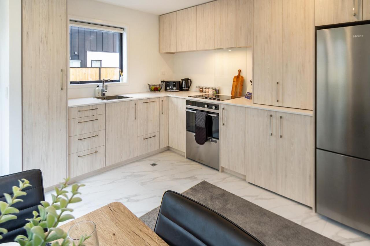 Peaceful Park View Townhouse 2 Bed W/Carpark Apartment Christchurch Exterior foto