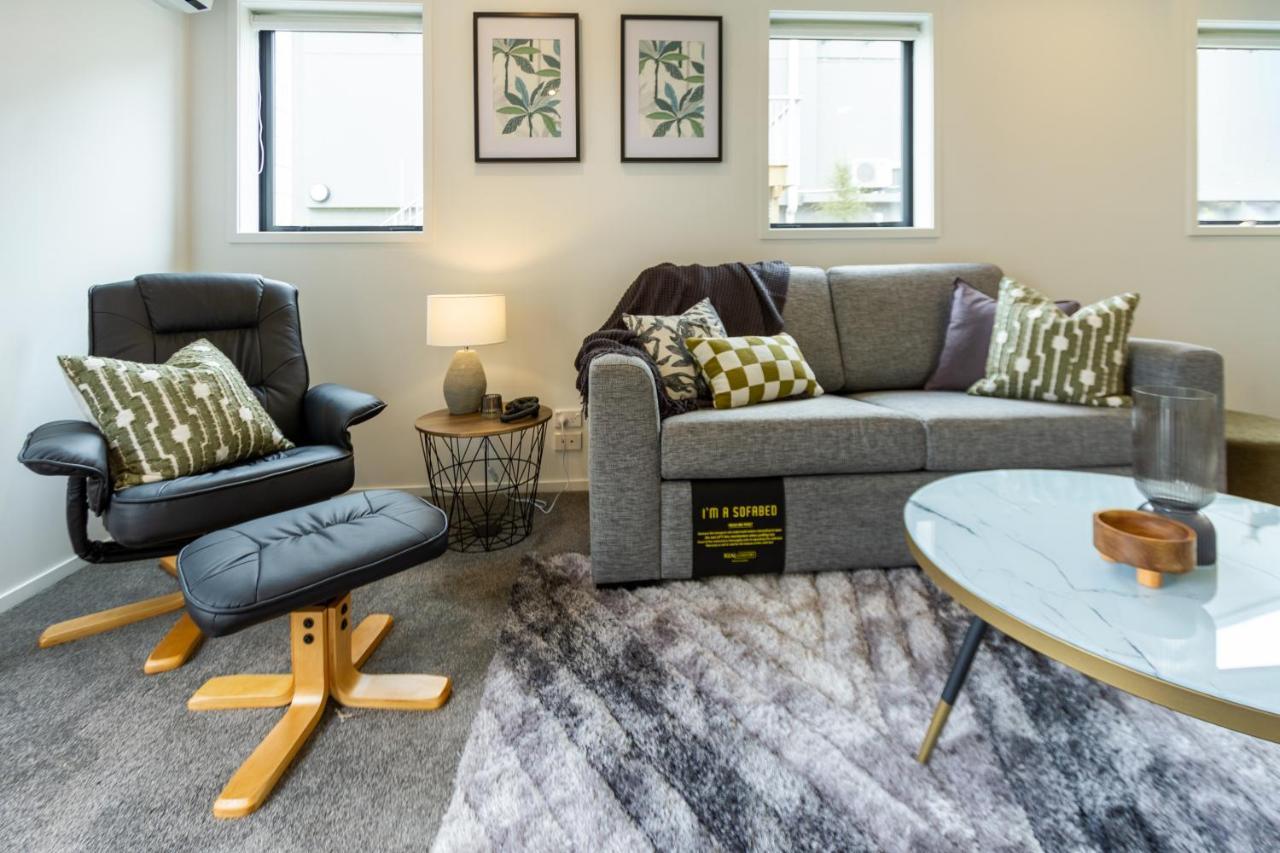 Peaceful Park View Townhouse 2 Bed W/Carpark Apartment Christchurch Exterior foto